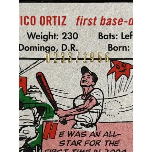 2005 Topps Heritage - David Ortiz #203 233/1956 Near Mint - Picture 9 of 9